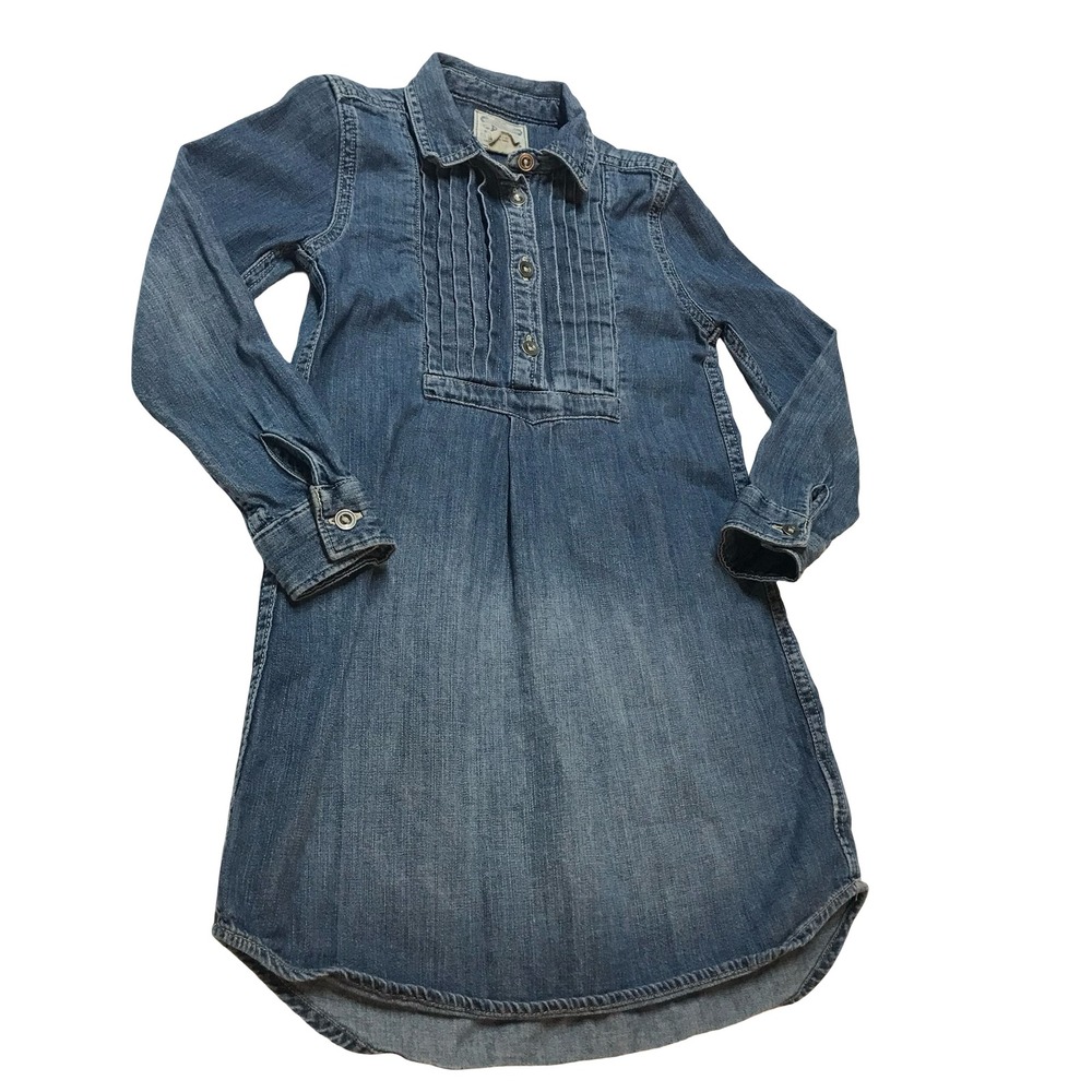 Polo Ralph Lauren‎ Denim Jean Shirt Dress Tunic Blue Size 5